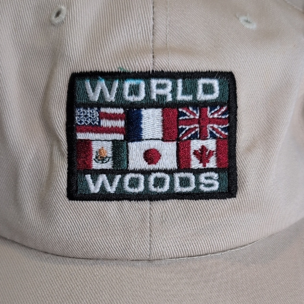 VTG Beige Strapback World Woods Golf Club Hat NWT - Picture 7 of 7